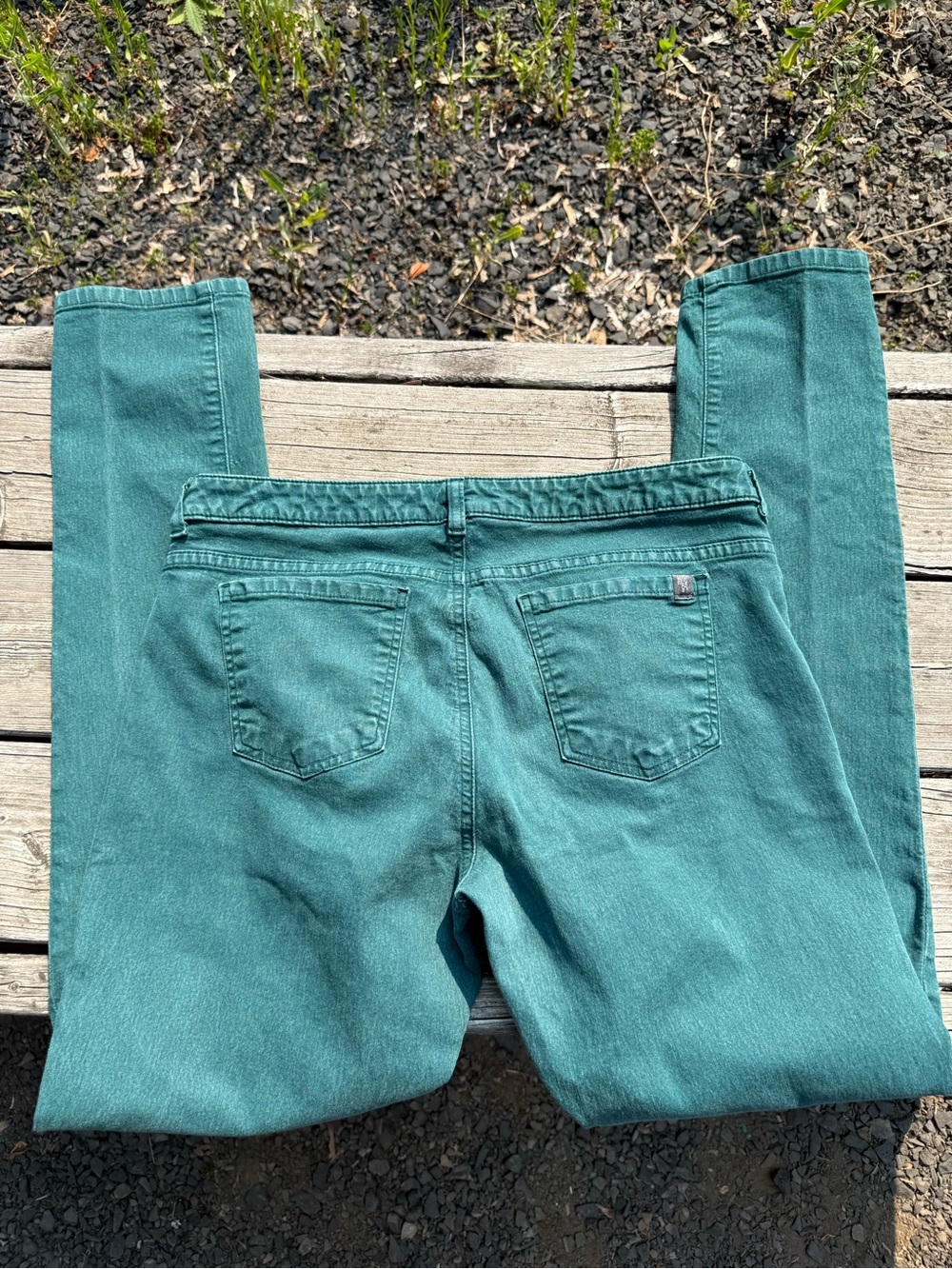 The North Face Teal Straight-Leg Women's Jeans - Picture 6 of 7